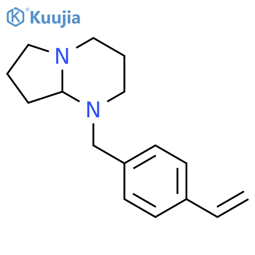 Pyrrolo[1,2-a]pyrimidine, 1-[(4-ethenylphenyl)methyl]octahydro- structure