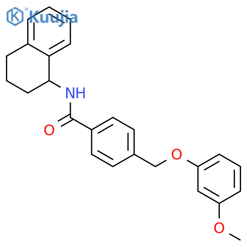 <br>4-(3-Methoxy-phenoxymethyl)-N-(1,2,3,4-tetrahydro-naphthalen-1-yl)-benzamid e structure