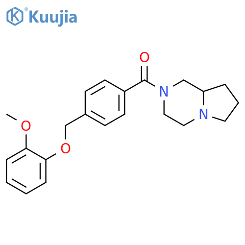 <br>(Hexahydro-pyrrolo[1,2-a]pyrazin-2-yl)-[4-(2-methoxy-phenoxymethyl)-phenyl] -methanone structure