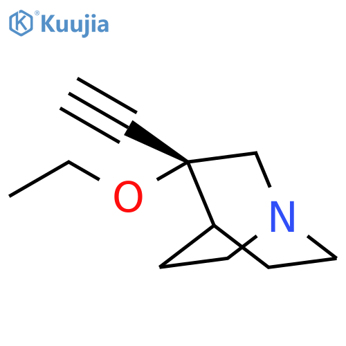 1-Azabicyclo[2.2.2]octane, 3-ethoxy-3-ethynyl-, (3R)- structure