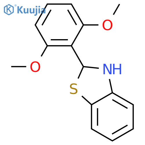 Benzothiazole, 2-(2,6-dimethoxyphenyl)-2,3-dihydro- structure