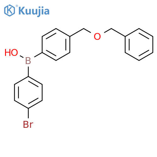 BORINIC ACID, (4-BROMOPHENYL)[4-[(PHENYLMETHOXY)METHYL]PHENYL]- structure