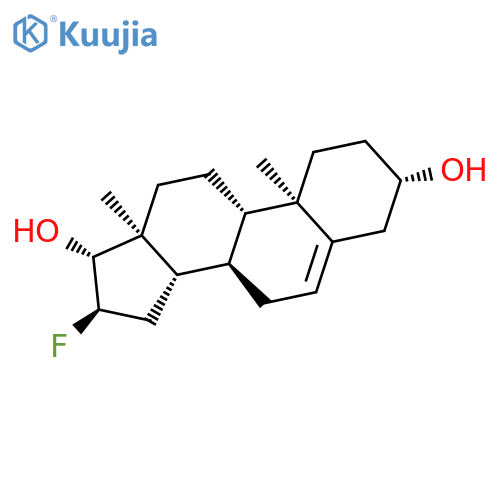 Androst-5-ene-3,17-diol, 16-fluoro-, (3b,16a,17b)- structure