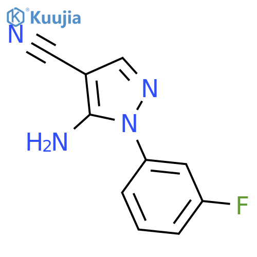 5-Amino-1-(3-fluorophenyl)-1H-pyrazole-4-carbonitrile structure