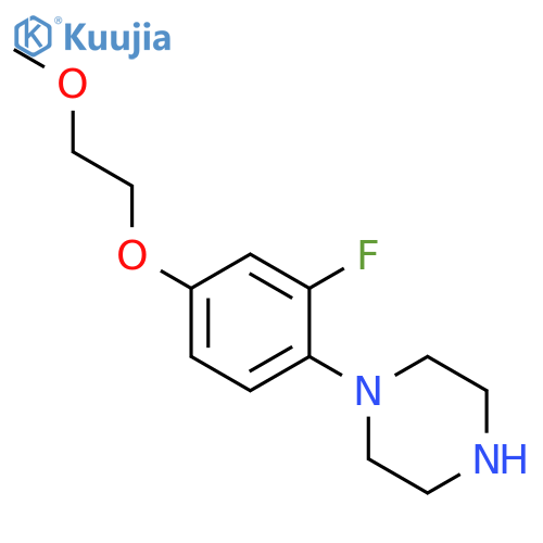 Piperazine, 1-[2-fluoro-4-(2-methoxyethoxy)phenyl]- structure
