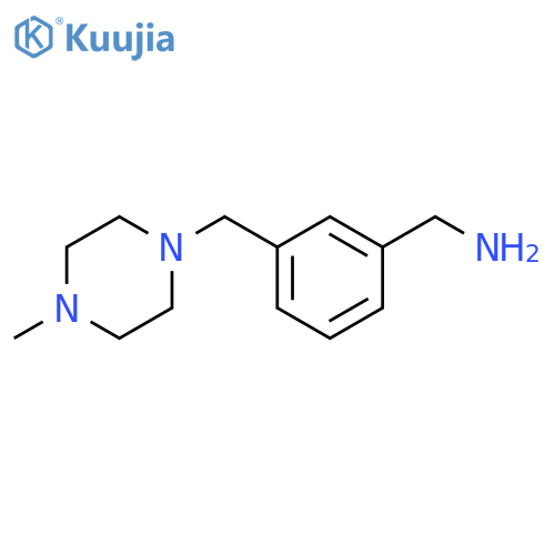 1-{3-[(4-methylpiperazin-1-yl)methyl]phenyl}methanamine structure