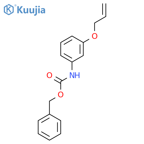 Carbamic acid, [3-(2-propenyloxy)phenyl]-, phenylmethyl ester structure