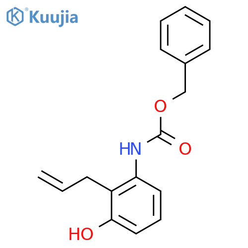 CARBAMIC ACID, [3-HYDROXY-2-(2-PROPENYL)PHENYL]-, PHENYLMETHYL ESTER structure