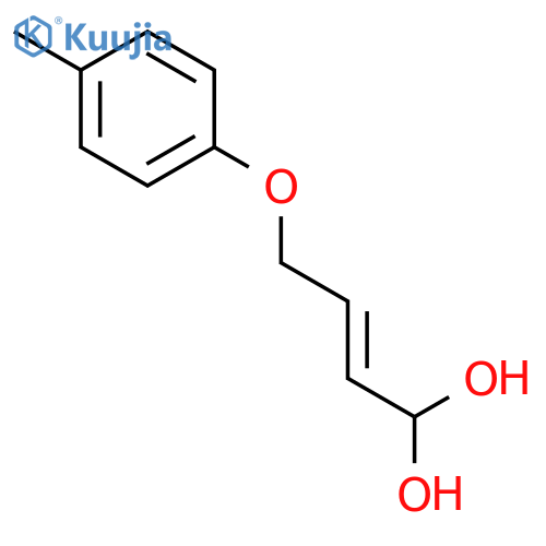 2-BUTENE-1,1-DIOL, 4-(4-METHYLPHENOXY)- structure