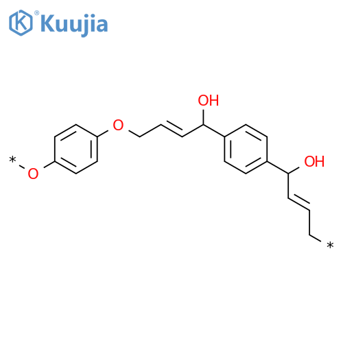 POLY[OXY-1,4-PHENYLENEOXY(4-HYDROXY-2-BUTENE-1,4-DIYL)-1,4-PHENYLENE(1-HYDROXY-2-BUTENE-1,4-DIYL)] structure