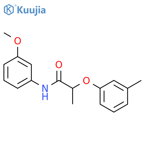 N-(3-Methoxy-phenyl)-2-m-tolyloxy-propionamide structure