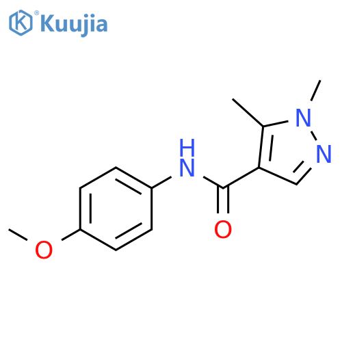 1H-Pyrazole-4-carboxamide,N-(4-methoxyphenyl)-1,5-dimethyl-(9CI) structure