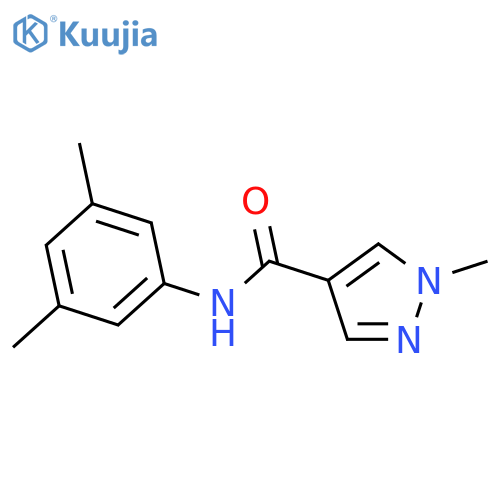 N-(3,5-dimethylphenyl)-1-methyl-1H-pyrazole-4-carboxamide structure