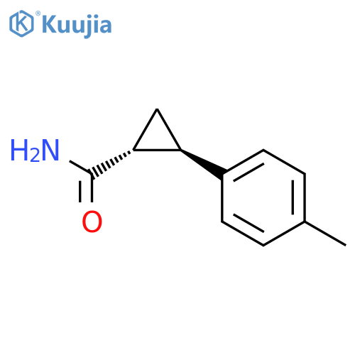 Cyclopropanecarboxamide, 2-(4-methylphenyl)-, (1R,2R)-rel- structure