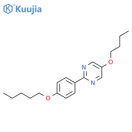 Pyrimidine, 5-butoxy-2-[4-(pentyloxy)phenyl]- structure