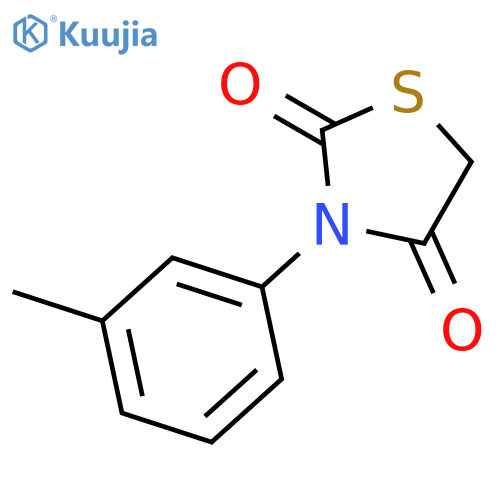3-(3-methylphenyl)-1,3-thiazolidine-2,4-dione structure