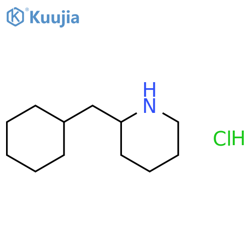 2-(cyclohexylmethyl)piperidine hydrochloride structure