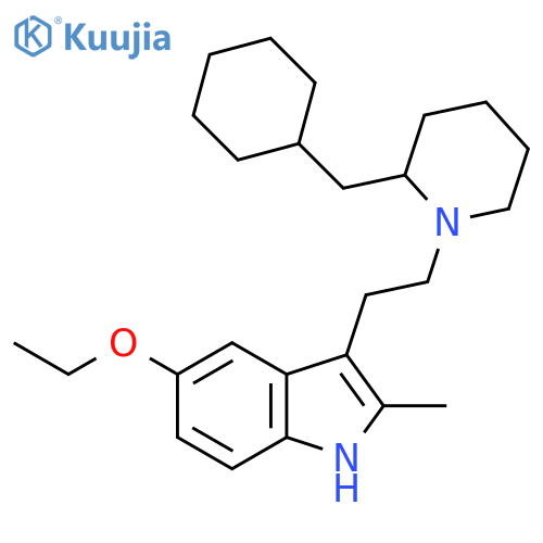 1H-Indole,3-[2-[2-(cyclohexylmethyl)-1-piperidinyl]ethyl]-5-ethoxy-2-methyl- structure