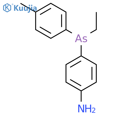 BENZENAMINE, 4-[ETHYL(4-METHYLPHENYL)ARSINO]- structure