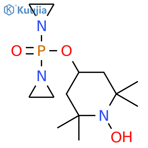 4-[bis(aziridin-1-yl)phosphoryloxy]-1-hydroxy-2,2,6,6-tetramethylpiperidine structure