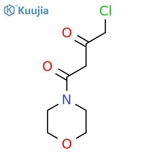 Morpholine, 4-(4-chloro-1,3-dioxobutyl)- structure
