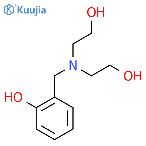2,2'-((2-Hydroxybenzyl)azanediyl)diethanol structure
