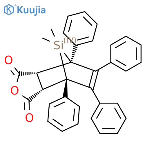 (1R,2S,6R,7S)-10,10-Dimethyl-1,7,8,9-tetraphenyl-4-oxa-10-silatricyclo[5.2.1.02,6]dec-8-ene-3,5-dione structure