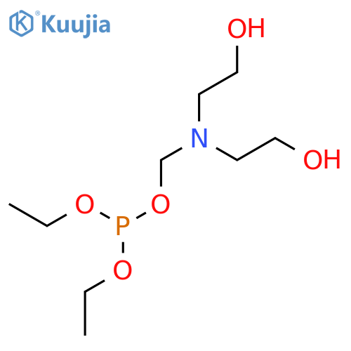[Bis(2-hydroxyethyl)amino]methyl diethyl phosphite structure