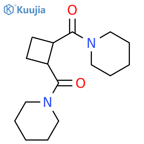 Piperidine, 1,1'-(1,2-cyclobutanediyldicarbonyl)bis- structure