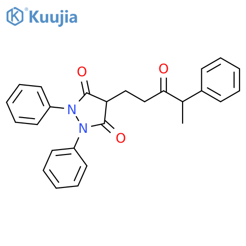 3,5-Pyrazolidinedione, 4-(3-oxo-4-phenylpentyl)-1,2-diphenyl- structure