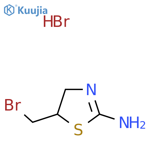 5-Bromomethyl-4,5-dihydro-thiazol-2-ylamine hydrobromide structure