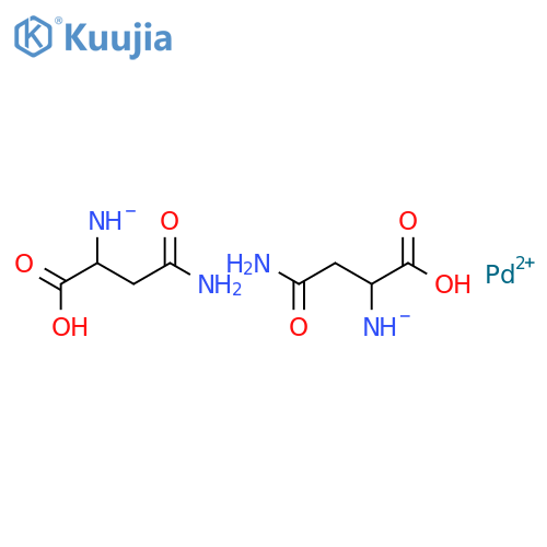 Palladium,bis(L-asparaginato-N2,O1)- (9CI) structure