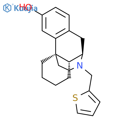 MORPHINAN-3-OL, 17-(2-THIENYLMETHYL)- structure