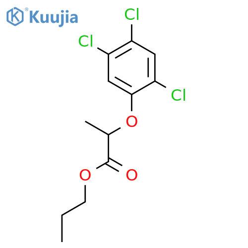 Propanoic acid, 2-(2,4,5-trichlorophenoxy)-, propyl ester structure