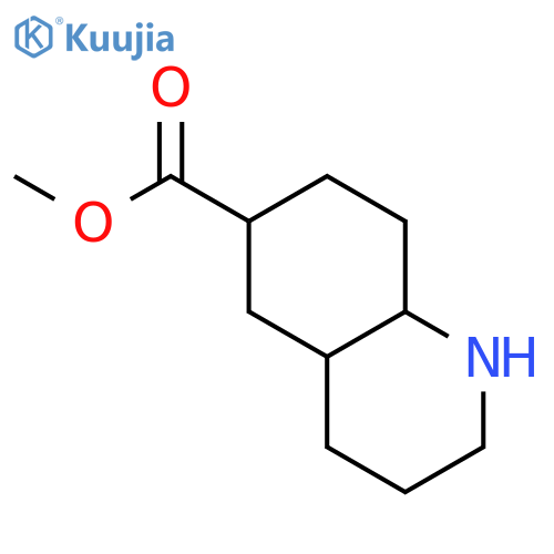 6-Quinolinecarboxylic acid, decahydro-, methyl ester structure