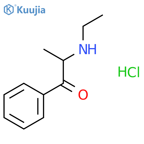2-(Ethylamino)-1-phenylpropan-1-one hydrochloride structure