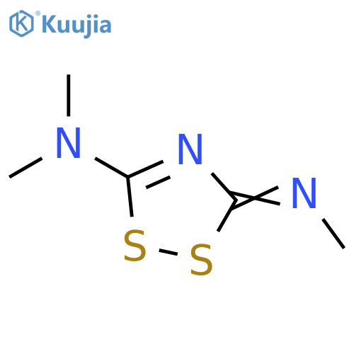 3H-1,2,4-Dithiazol-5-amine, N,N-dimethyl-3-(methylimino)- structure