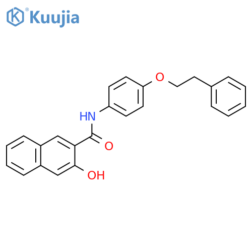 2-NAPHTHALENECARBOXAMIDE, 3-HYDROXY-N-[4-(2-PHENYLETHOXY)PHENYL]- structure