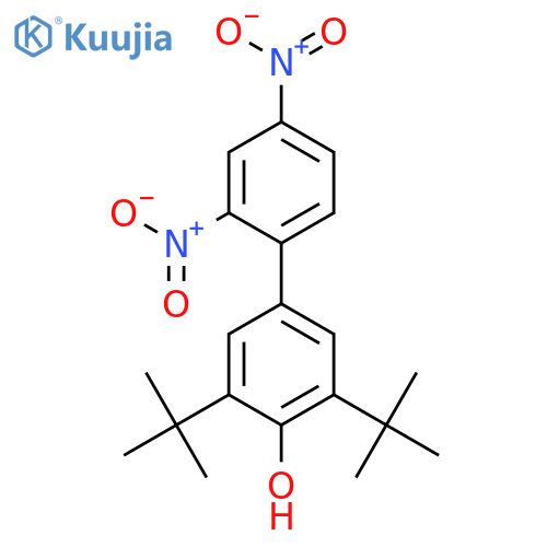 [1,1'-BIPHENYL]-4-OL, 3,5-BIS(1,1-DIMETHYLETHYL)-2',4'-DINITRO- structure
