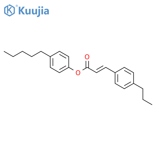2-Propenoic acid, 3-(4-propylphenyl)-, 4-pentylphenyl ester, (E)- structure