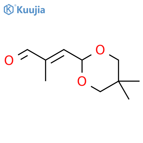 2-Propenal, 3-(5,5-dimethyl-1,3-dioxan-2-yl)-2-methyl-, (E)- structure
