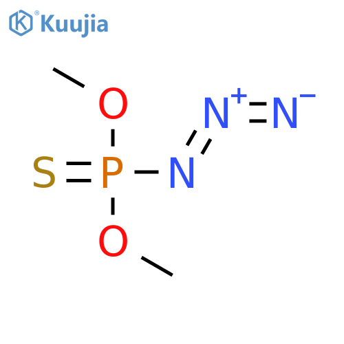 Phosphorazidothioic acid, O,O-dimethyl ester structure
