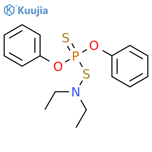 ETHANAMINE, N-[(DIPHENOXYPHOSPHINOTHIOYL)THIO]-N-ETHYL- structure