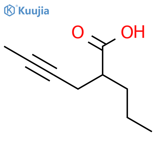 2-Propyl-4-hexynoic acid structure