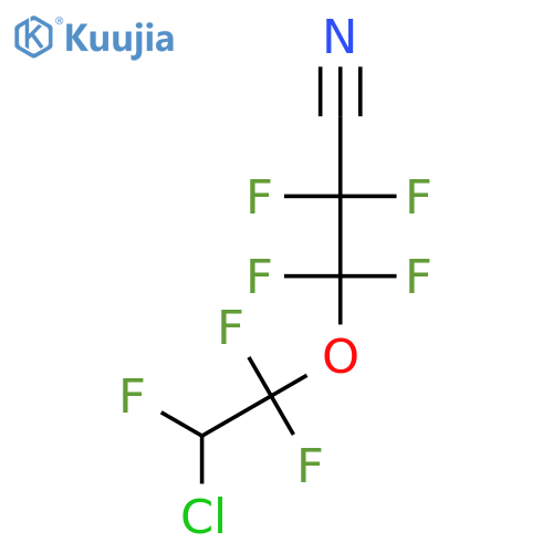 Propanenitrile, 3-(2-chloro-1,1,2-trifluoroethoxy)-2,2,3,3-tetrafluoro- structure