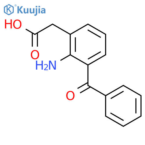 2-(2-Amino-3-benzoylphenyl)acetic acid structure