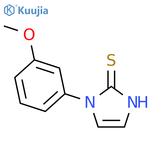 1-(3-methoxyphenyl)-1H-imidazole-2-thiol structure