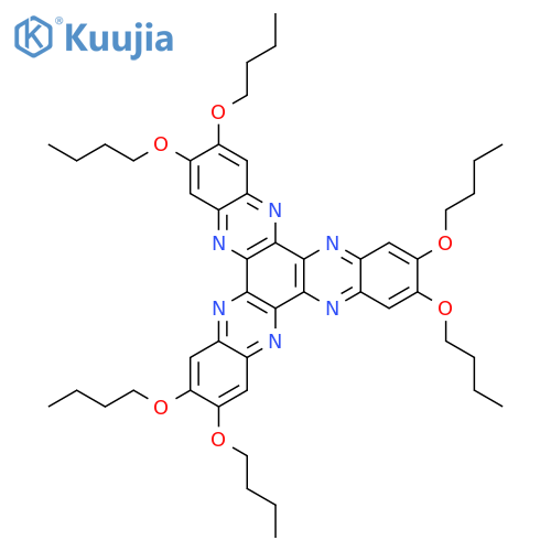 DIQUINOXALINO[2,3-A:2',3'-C]PHENAZINE, 2,3,8,9,14,15-HEXABUTOXY- structure