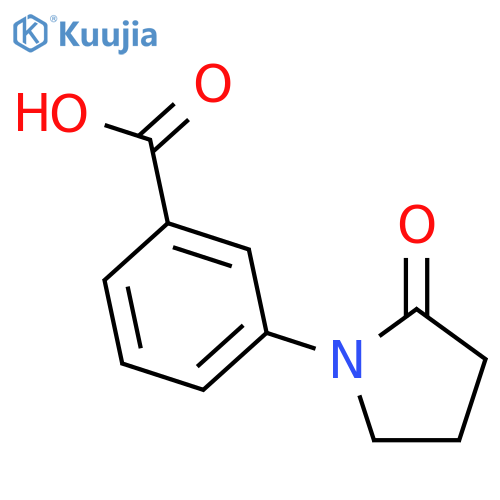 3-(2-oxopyrrolidin-1-yl)benzoic acid structure