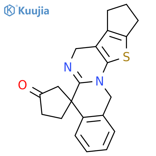 SPIRO[CYCLOPENTANE-1,6'(11'H)-[1H,4H]CYCLOPENTA[4',5']THIENO[3',2':5,6]PYRIMIDO[1,2-B]ISOQUINOLIN]-4-ONE, 2',3'-DIHYDRO- structure